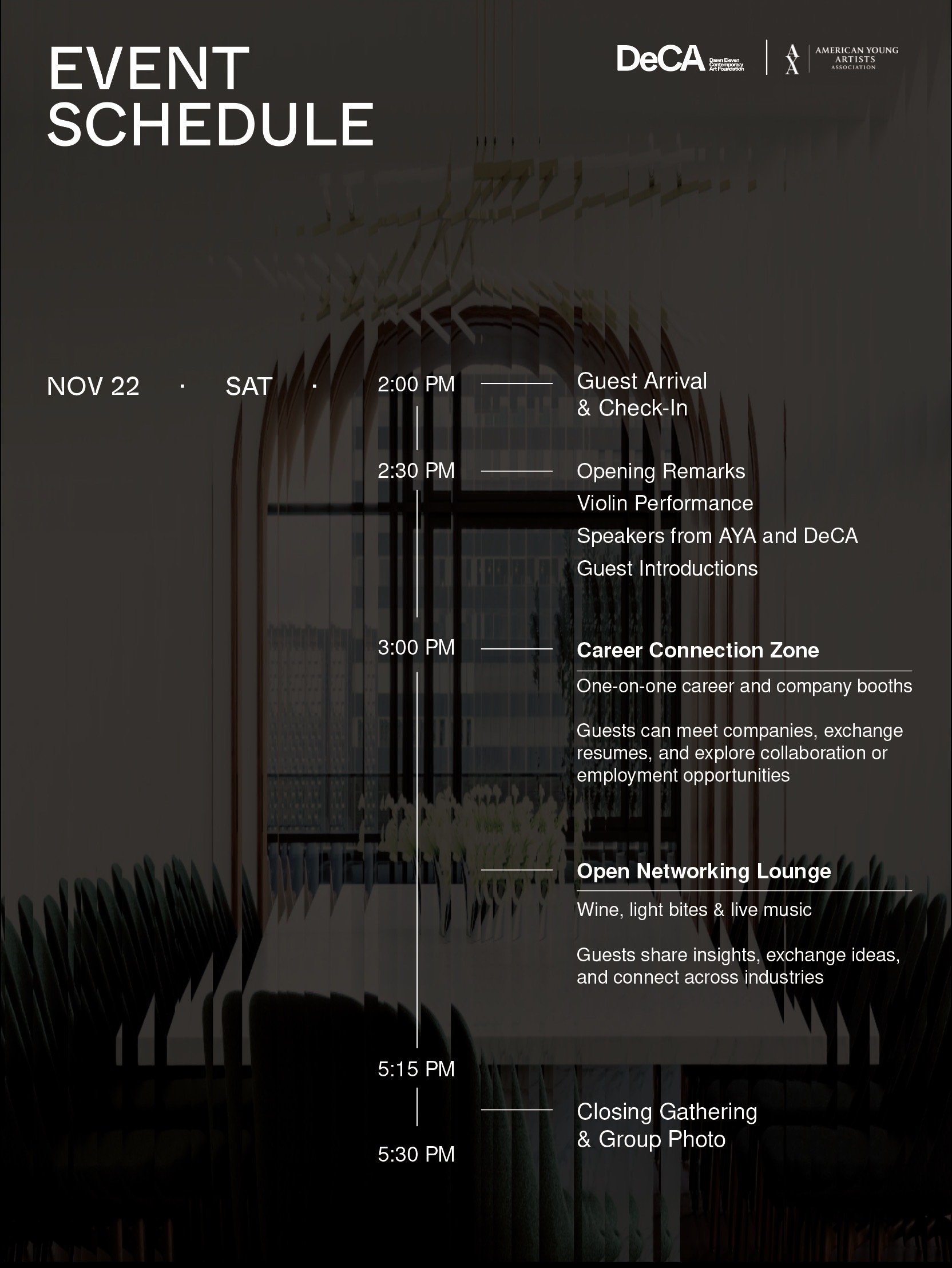 Wine × Career × Networking | Monogram New York — event poster 2