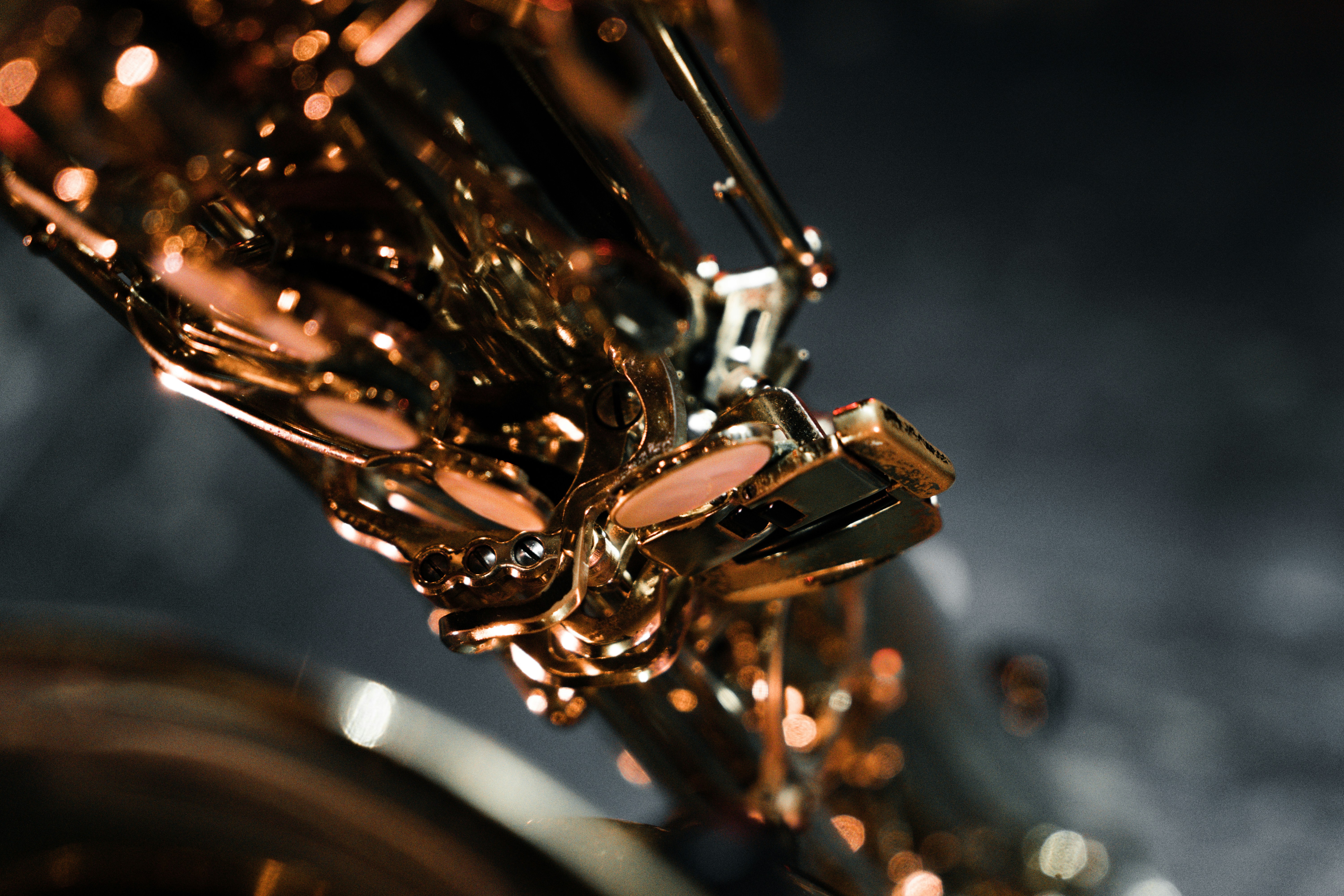 Close-up of saxophone keys — AYA New Artist Members, Edition 7